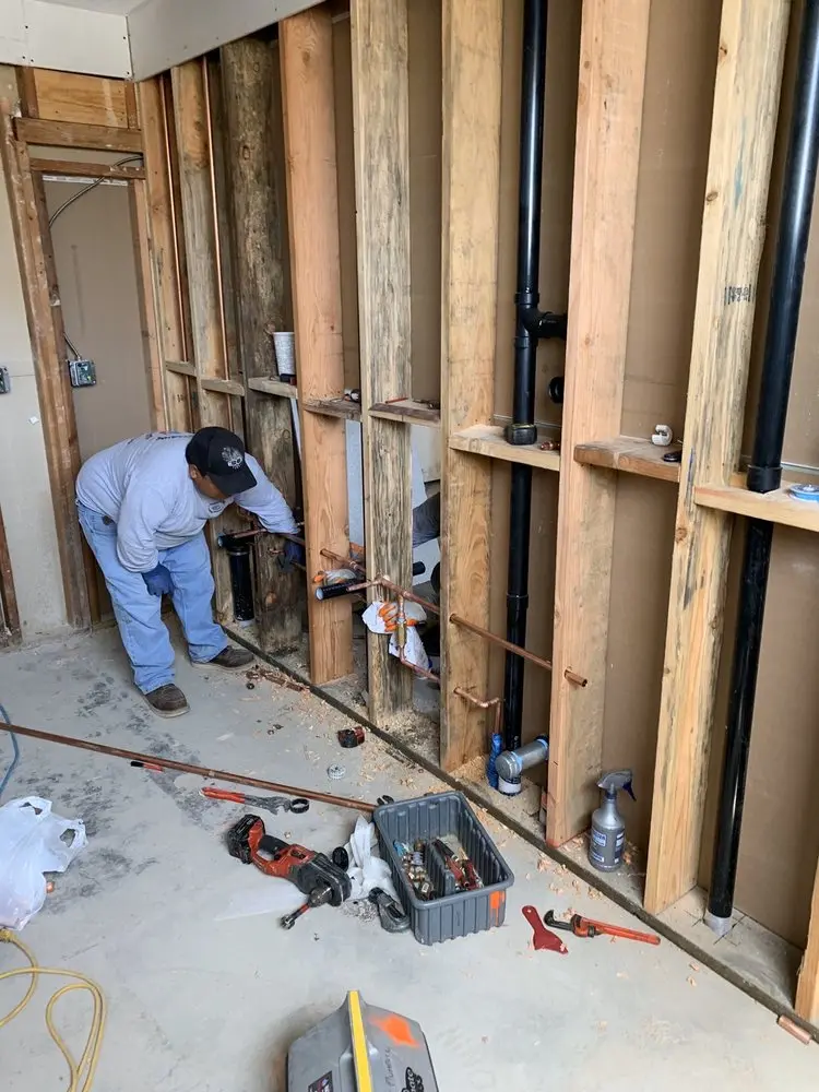 Commercial rough-in plumbing for Commercial Plumbing in New England Village